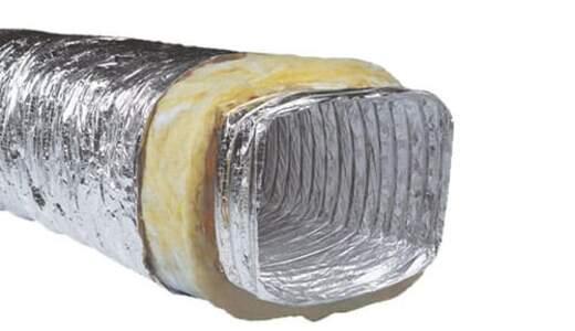 Теплоизолированный прямоугольный алюминиевый воздуховод ISOAFS-ALU RECTANGULAR